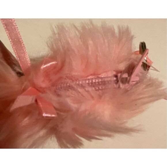 Mary Meyer Plush Pink Poodle Bows Dog Clip on Change Purse NWT - Picture 2 of 6